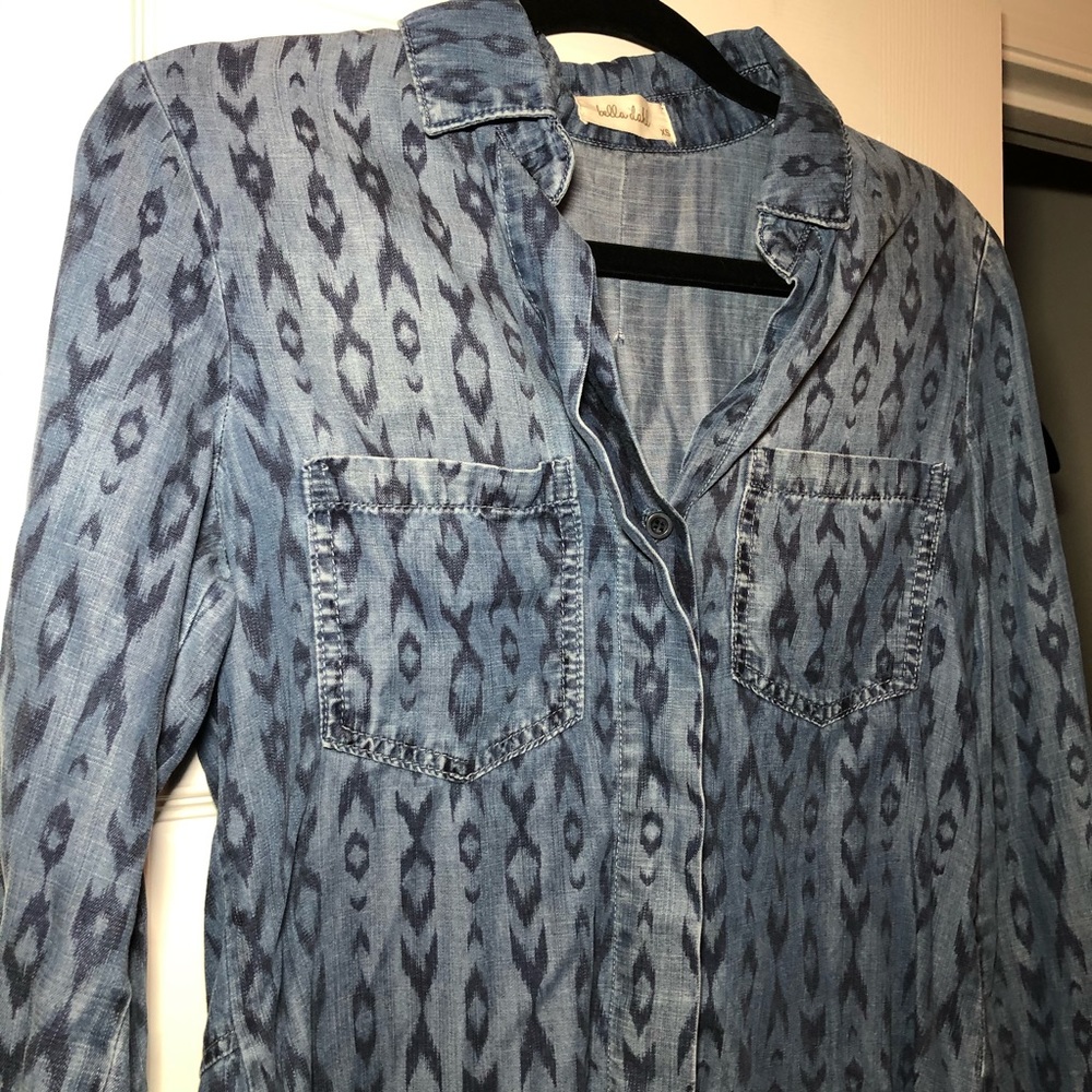 Bella Dahl Split Back Button Down - image 5